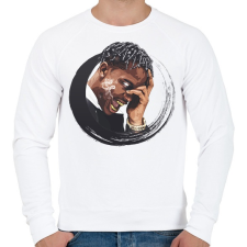 PRINTFASHION travis scott - Férfi pulóver - Fehér férfi pulóver, kardigán