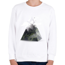PRINTFASHION Triangle - Gyerek pulóver - Fehér gyerek pulóver, kardigán