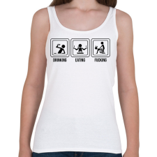 PRINTFASHION Triatlon  - Női atléta - Fehér női trikó