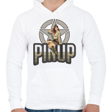 PRINTFASHION Tribute - Férfi kapucnis pulóver - Fehér férfi pulóver, kardigán