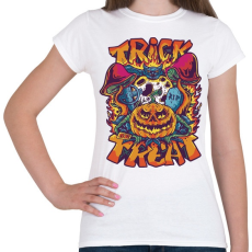 PRINTFASHION Trick or treat halloween - Női póló - Fehér