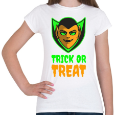 PRINTFASHION Trick or Treat - Női póló - Fehér női póló