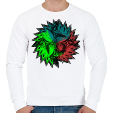 PRINTFASHION trio mandala - Férfi pulóver - Fehér férfi pulóver, kardigán