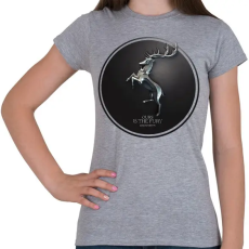 PRINTFASHION Trónok harca: Baratheon ház - Női póló - Sport szürke