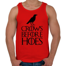 PRINTFASHION Trónok Harca- Crows before hoes - Férfi atléta - Piros atléta, trikó