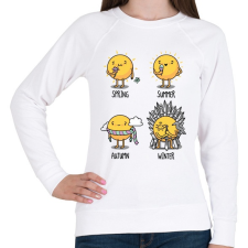 PRINTFASHION Trónok harca évszakok - Női pulóver - Fehér női pulóver, kardigán