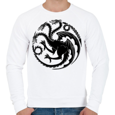 PRINTFASHION TRÓNOK HARCA - Férfi pulóver - Fehér