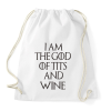 PRINTFASHION Trónok harca-God of ... - Sportzsák, Tornazsák - Fehér