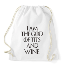 PRINTFASHION Trónok harca-God of ... - Sportzsák, Tornazsák - Fehér tornazsák