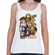 PRINTFASHION Trónok Harca - Női atléta - Fehér női trikó