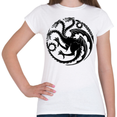 PRINTFASHION TRÓNOK HARCA - Női póló - Fehér