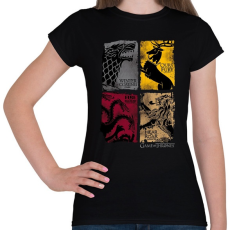 PRINTFASHION Trónok harca - Női póló - Fekete