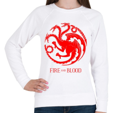 PRINTFASHION Trónok harca - Női pulóver - Fehér női pulóver, kardigán