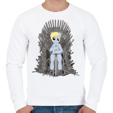 PRINTFASHION Trónok harca póni - Férfi pulóver - Fehér férfi pulóver, kardigán