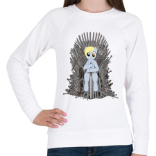 PRINTFASHION Trónok harca póni - Női pulóver - Fehér női pulóver, kardigán