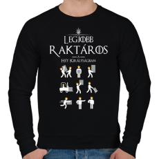 PRINTFASHION Trónok harca raktáros - Férfi pulóver - Fekete