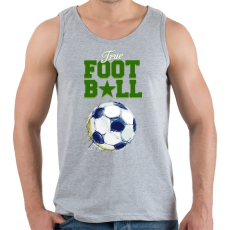 PRINTFASHION True football - Férfi atléta - Sport szürke