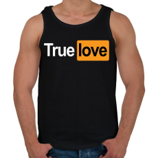 PRINTFASHION True Love - Férfi atléta - Fekete