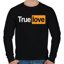 PRINTFASHION True Love - Férfi pulóver - Fekete férfi pulóver, kardigán