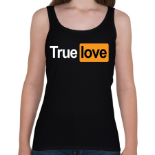 PRINTFASHION True Love - Női atléta - Fekete női trikó