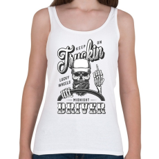 PRINTFASHION Truking driver - Fekete - Női atléta - Fehér