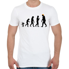 PRINTFASHION Trump evolúció - Férfi póló - Fehér