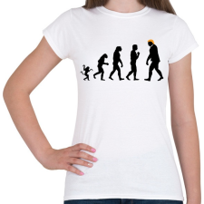 PRINTFASHION Trump evolúció - Női póló - Fehér női póló