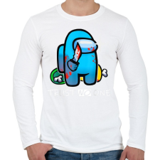 PRINTFASHION Trust no one - Among us - Férfi hosszú ujjú póló - Fehér férfi póló