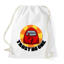 PRINTFASHION Trust no one - Sportzsák, Tornazsák - Fehér tornazsák