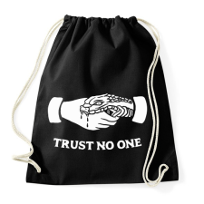 PRINTFASHION Trust no one! - Sportzsák, Tornazsák - Fekete tornazsák