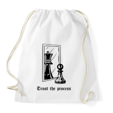 PRINTFASHION Trust the process - Sportzsák, Tornazsák - Fehér tornazsák