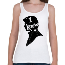 PRINTFASHION Tudom... - Női atléta - Fehér női trikó