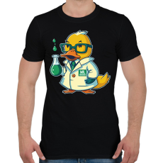 PRINTFASHION Tudós gumikacsa - Férfi póló - Fekete