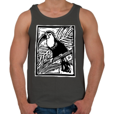 PRINTFASHION tukán - Férfi atléta - Sötétszürke atléta, trikó