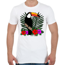 PRINTFASHION Tukán - Férfi póló - Fehér férfi póló