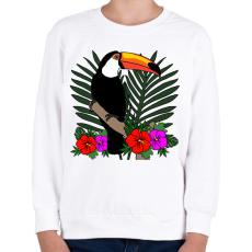 PRINTFASHION Tukán - Gyerek pulóver - Fehér