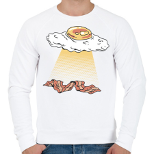 PRINTFASHION Tükörtojás ufo - Férfi pulóver - Fehér férfi pulóver, kardigán