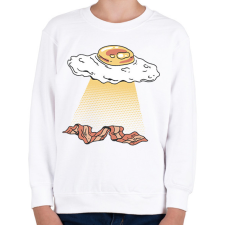 PRINTFASHION Tükörtojás ufo - Gyerek pulóver - Fehér gyerek pulóver, kardigán