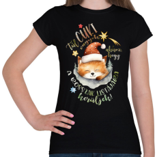 PRINTFASHION Túl cuki vagyok ahhoz, hogy a rosszak listájára kerüljek! - Női póló - Fekete