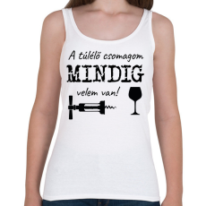 PRINTFASHION Túlélő csomag - Táska minta - Női atléta - Fehér