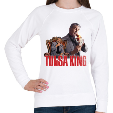 PRINTFASHION Tulsa King - Női pulóver - Fehér