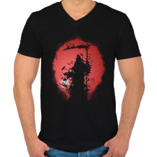 PRINTFASHION Túlvilág - Férfi V-nyakú póló - Fekete férfi póló