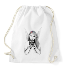 PRINTFASHION tündér és macska - Sportzsák, Tornazsák - Fehér tornazsák