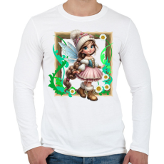 PRINTFASHION Tündér - Férfi hosszú ujjú póló - Fehér
