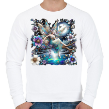 PRINTFASHION Tündér - Férfi pulóver - Fehér férfi pulóver, kardigán