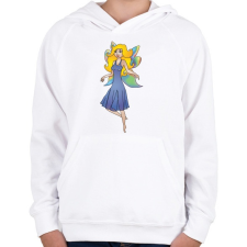 PRINTFASHION Tündér - Gyerek kapucnis pulóver - Fehér gyerek pulóver, kardigán