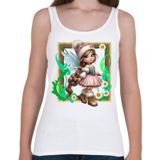 PRINTFASHION Tündér - Női atléta - Fehér női trikó