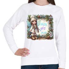 PRINTFASHION Tündér - Női pulóver - Fehér női pulóver, kardigán