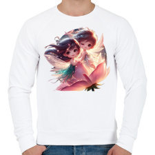 PRINTFASHION Tündérfiú és tündérlány - Férfi pulóver - Fehér férfi pulóver, kardigán
