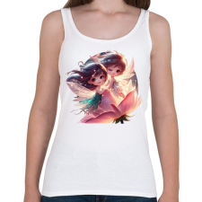 PRINTFASHION Tündérfiú és tündérlány - Női atléta - Fehér női trikó